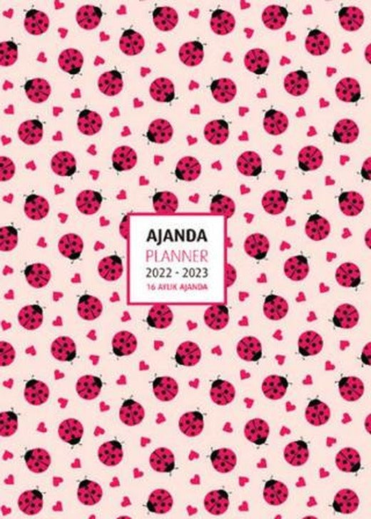 2022 - 2023 16 Aylık Ajanda Ladybugs | Akademi Çocuk