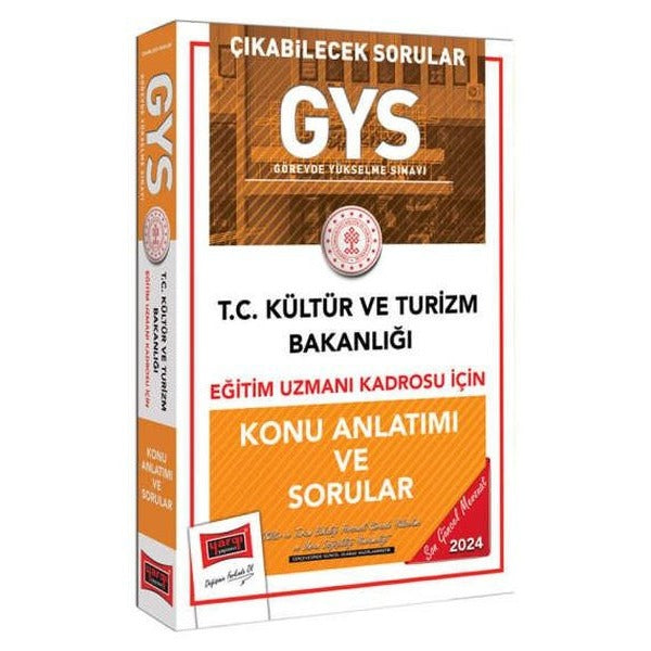 GYS Kültür ve Turizm Bakanlığı Eğitim Uzmanı Kadrosu İçin Konu Anlatımı ve Sorular | Yargı Yayınevi (Ciltsiz)