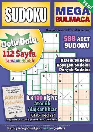 Mega Sudoku Bulmaca 14 | Maxi Yayıncılık (Ciltsiz) - Resim 1
