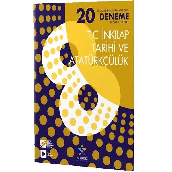 8.Sınıf LGS Din Kültürü ve Ahlak Bilgisi 20'li Deneme | 5 Yıldız Yayınları (İnce Kapak)