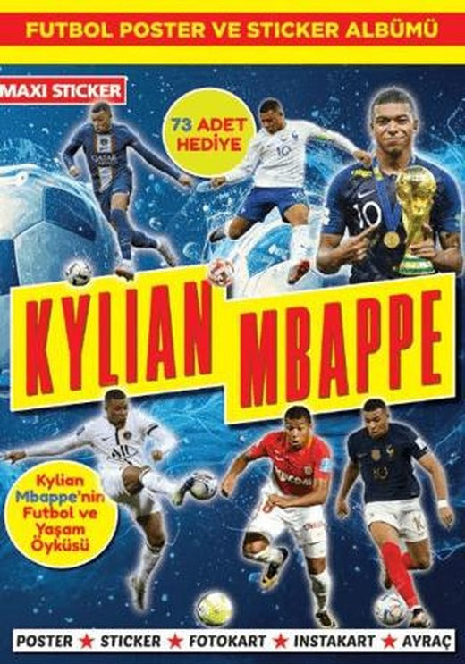 Kylian Mbappe Poster ve Sticker Albümü 002 | Maxi Yayıncılık (Ciltsiz)