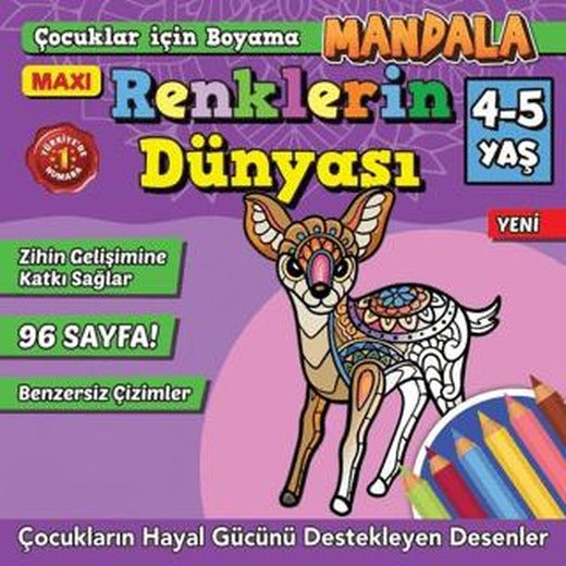 Maxi Mandala Renklerin Dünyası Mandala 7 | Maxi Yayıncılık (Ciltsiz)