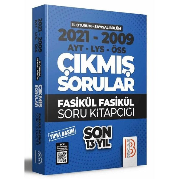 2009 - 2021 YKS 2.Oturum Sayısal Bölüm Son 13 Yıl Tıpkı Basım Fasikül Fasikül Çıkmış Sorular | Benim Hocam Yayınları (İnce Kapak)
