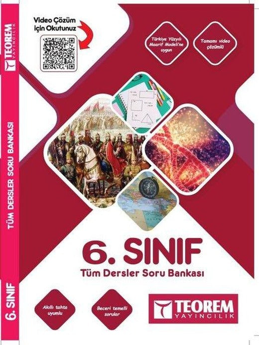6. Sınıf Tüm Dersler Soru Bankası | Teorem Yayınları (İnce Kapak)