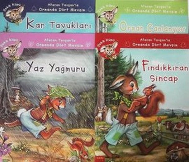 Afacan Tavşanla Dört Mevsim (4 Kitap Takım) | Kaknüs Yayınları