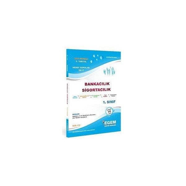 1. Sınıf 1. Yarıyıl Bankacılık Sigortacılık Konu Anlatımlı Soru Bankası - Kod 172