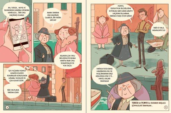 Görsel Mantıksal ve Bilişsel Beceri Etkinlikleri (7-9 Yaş) - Teresa Halanın Soruşturmaları 1 (Çıkartmalı) | Domingo Yayınevi (İnce Kapak) - Resim 2