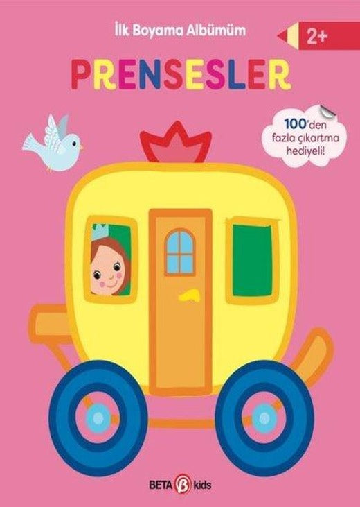 İlk Boyama Albümüm - Prensesler 2+ | Beta Kids (İnce Kapak)