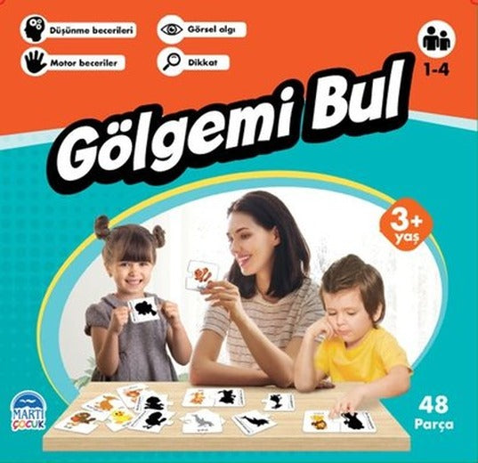 Gölgemi Bul-Eğitici Yapboz 3+ Yaş | Martı Yayınları