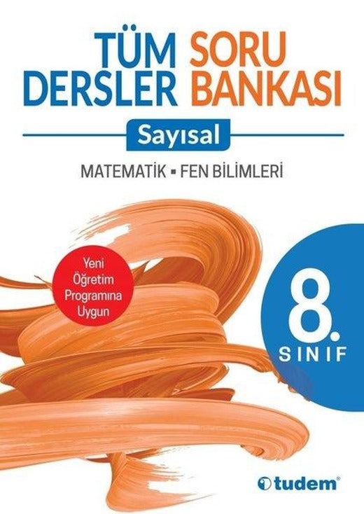 8.Sınıf Tüm Dersler Sayısal SoruBankası | Tudem Yayınları - Ders Kitapları (İnce Kapak)