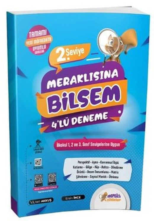 2.Seviye Meraklısına Bilsem 4'lü Deneme | Kolektif (İnce Kapak)