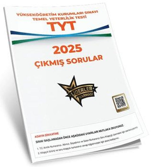 TYT Çıkmış Sorular 2025 | Liderler Karması Yayınları (Ciltsiz)