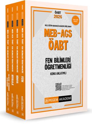 2026 MEB AGS ÖABT Fen Bilimleri Öğretmenliği Konu Anlatımlı Modüler Set (4 Kitap)
