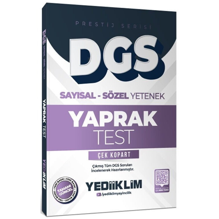 2026 DGS Prestij Serisi Sayısal Sözel Yetenek Çek Kopart Yaprak Test