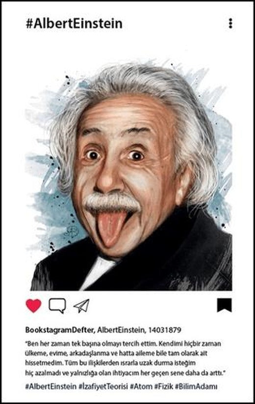 Albert Einstein Bookstagram Defter | Aylak Adam Kültür Sanat Yayıncılık