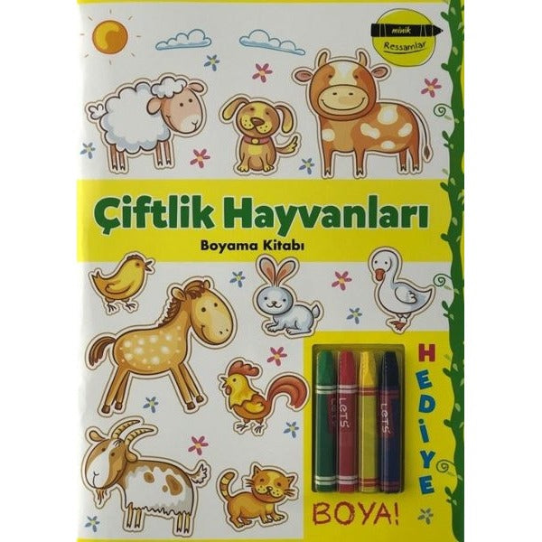 Minik Ressamlar - Çiftlik Hayvanları Boyama Kitabı | Doğan ve Egmont Yayıncılık