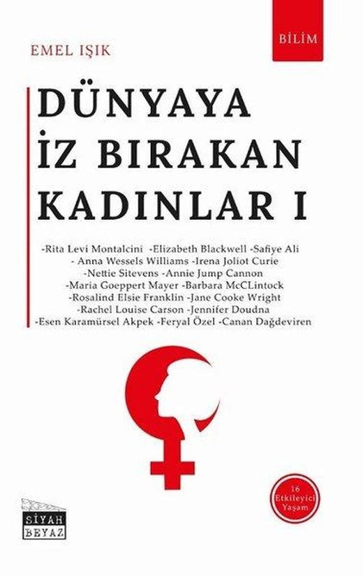 Dünyaya İz Bırakan Kadınlar - 1 | Siyah Beyaz (İnce Kapak)
