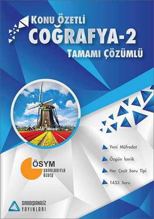 Sıradışıanaliz AYT Coğrafya-2 Konu Özetli Tamamı Çözümlü (Kampanyalı)