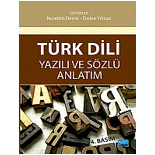 Türk Dili Yazılı ve Sözlü Anlatım | Nobel Akademik Yayıncılık (İnce Kapak)