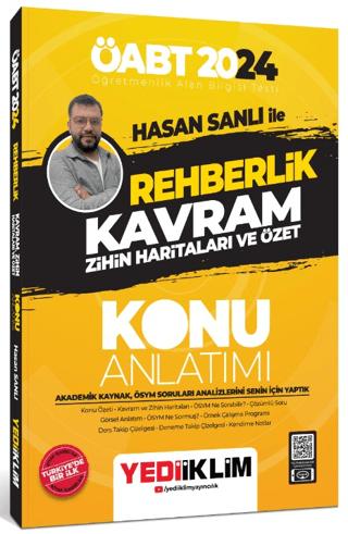 2024 ÖABT Hasan Sanlı ile Rehberlik Kavram Zihin Haritaları ve Özet Konu Anlatımı | Yediiklim Yayınları (Ciltsiz) - Resim 1