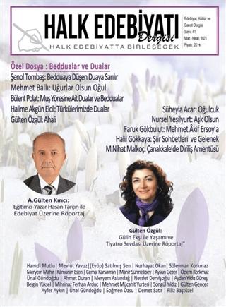 Halk Edebiyatı Dergisi Sayı: 41 Mart-Nisan 2021 | Halk Edebiyatı Dergisi Yayınları (Ciltsiz) - Resim 1