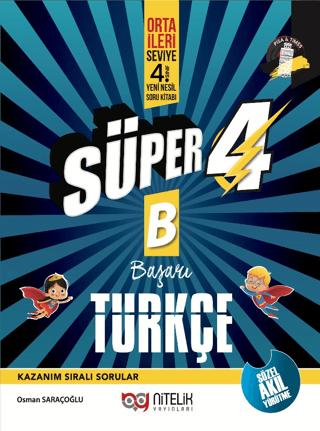 4. Sınıf Yeni Nesil Süper Türkçe (B) Soru Kitabı