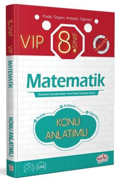 8.Sınıf VIP Matematik Konu Anlatımlı | Editör (İnce Kapak) - Resim 1