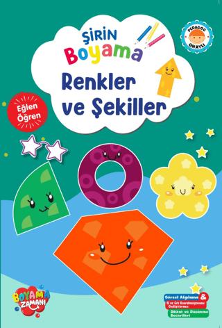 Şirin Boyama - Renkler ve Şekiller | Boyama Zamanı (Ciltsiz) - Resim 1