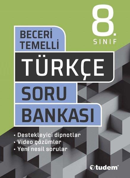 8.Sınıf Türkçe Beceri Temelli Soru Bankası | Tudem Yayınları - Ders Kitapları (İnce Kapak) - Resim 1
