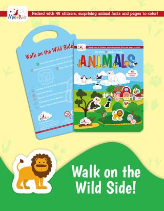 Animals Sticker Book! | MuseKids (Ciltsiz) - Resim 1