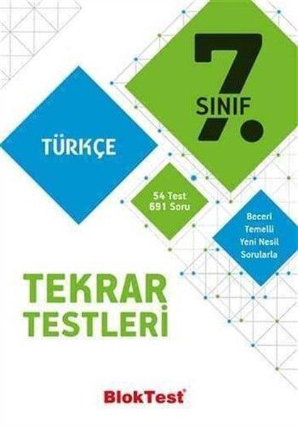 7.Sınıf Bloktest Türkçe Tekrar Testleri | Bloktest Yayınları (İnce Kapak) - Resim 1