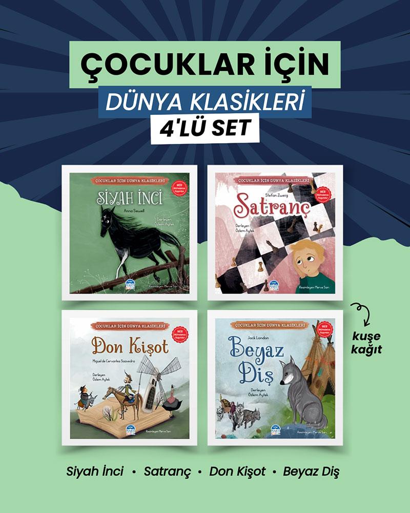Çocuklar İçin Dünya Klasikleri Seti 4 Kitap Martı Çocuk Yayınları - Resim 1