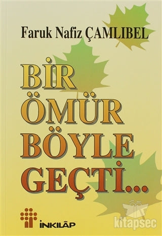 Bir Ömür Böyle Geçti - Faruk Nafiz Çamlıbel kitap kapağı