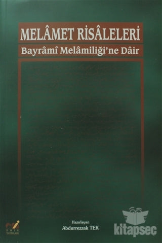 Melamet Risaleleri - Abdurrezzak Tek kitap kapağı
