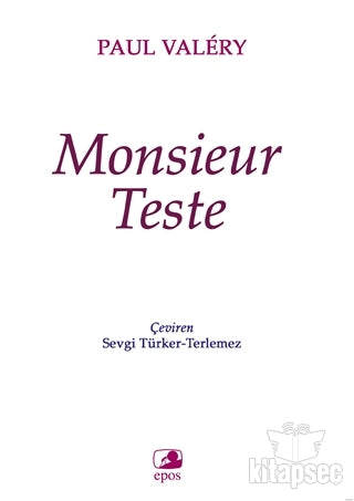 Monsieur Teste - Paul Valery kitap kapağı