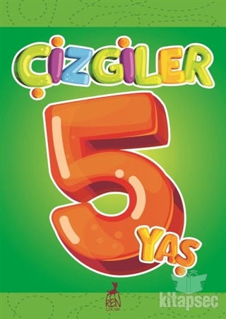 Çizgiler 5 Yaş Ren Kitap - Kolektif kitap kapağı