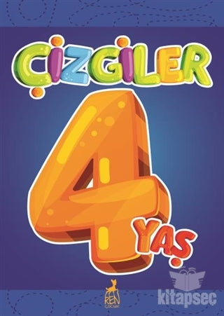 Çizgiler 4 Yaş Ren Kitap - Kolektif kitap kapağı