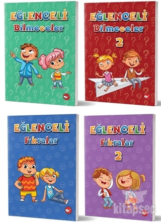 Eğlenceli Fıkralar ve Bilmeceler Seti (4 Kitap Takım) - Kolektif kitap kapağı