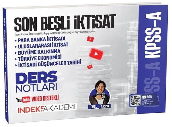 2026 KPSS A Grubu Son Beşli İktisat Video Ders Notları | İndeks Akademi (İnce Kapak) - Resim 1