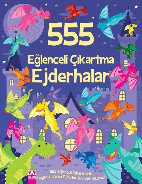 555 Eğlenceli Çıkartma - Ejderhalar | Altın Kitaplar (İnce Kapak) - Resim 1