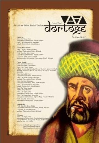Dörtöğe Felsefe ve Bilim Tarihi Yazıları Hakemli Dergi Yıl: 6 Sayı: 12 | Dörtöğe Dergisi (Ciltsiz) - Resim 1