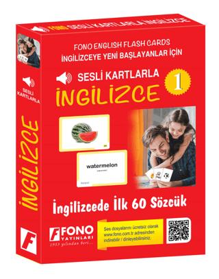 Sesli Kartlarla İngilizce 1 | Fono Yayınları (Ciltsiz) - Resim 1