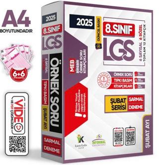 2025 8. Sınıf LGS Şubat Ayı MEB Örnek Soru Tıpkı Basım 6lı Sarmal Deneme Paketi Video/PDF Çözümlü
