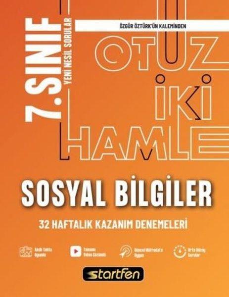 7. Sınıf Sosyal Bilgiler 32 Deneme Haftalık Kazanım Denemeleri | Startfen Yayınları (İnce Kapak) - Resim 1
