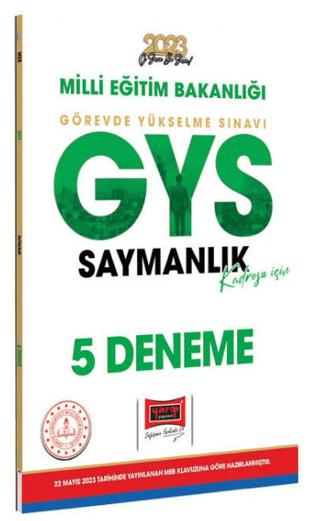 Yargı Yayınları 2023 Milli Eğitim Bakanlığı GYS Saymanlık Kadrosu İçin 5 Deneme | Yargı Yayınevi (Ciltsiz) - Resim 1