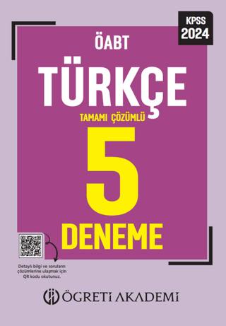 2024 KPSS ÖABT Türkçe 5 Deneme | Öğreti Akademi (Ciltsiz) - Resim 1