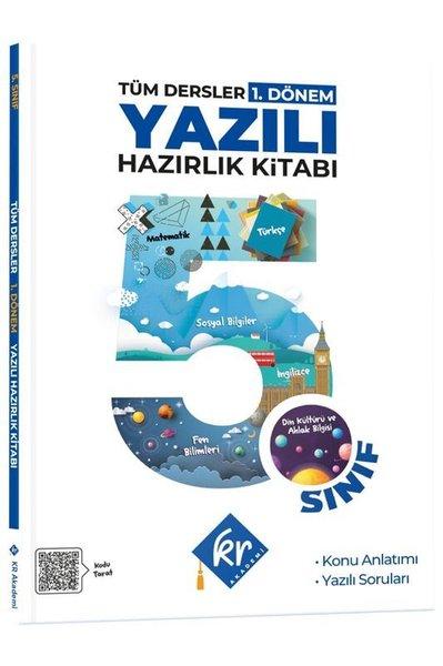 5. Sınıf Tüm Dersler 1. Dönem Yazılı Hazırlık Kitabı | KR Akademi (İnce Kapak) - Resim 1