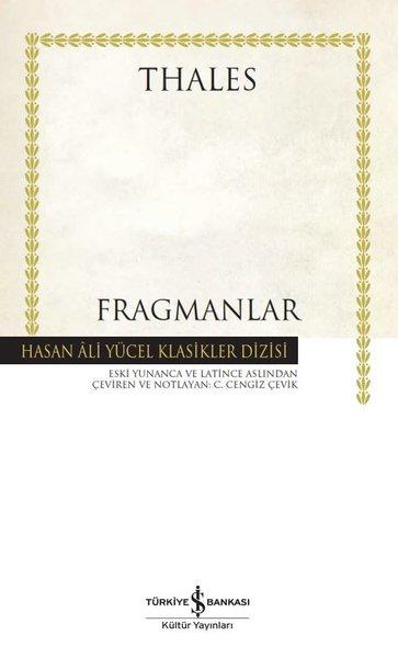 Fragmanlar - Hasan Ali Yücel Klasikler Dizisi | İş Bankası Kültür Yayınları (Ciltli) - Resim 1