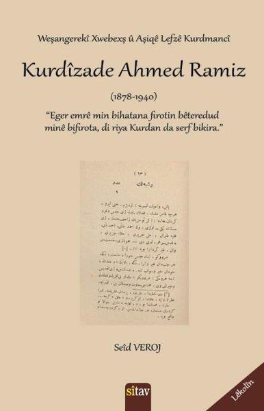 Kurdizade Ahmed Ramiz | Sitav yayınevi (İnce Kapak) - Resim 1