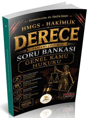 HUKAL HMGS-Hakimlik Derece Genel Kamu Hukuku Soru Bankası | Savaş Yayınevi (Ciltsiz) - Resim 1